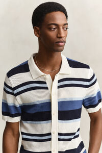 Striped Polo Sweater