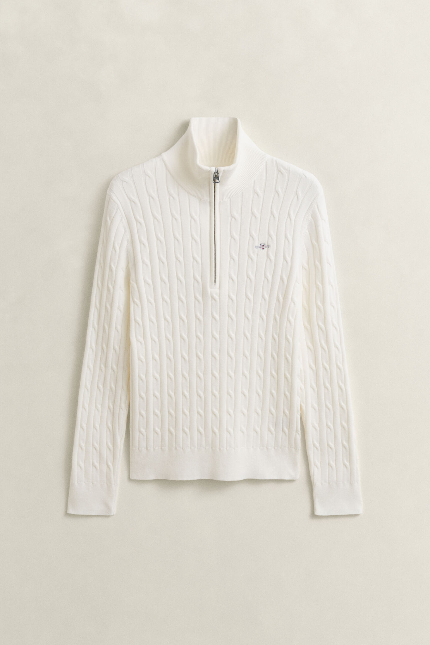 Cable Knit Half-Zip Sweater