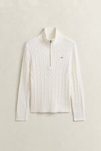 Cable Knit Half-Zip Sweater