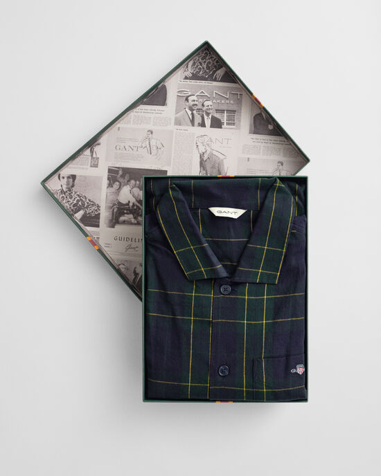 Flannel Checked Pajama Set Gift Box