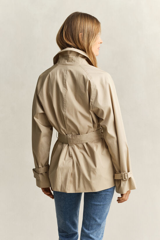 Lightweight Short Trench Coat