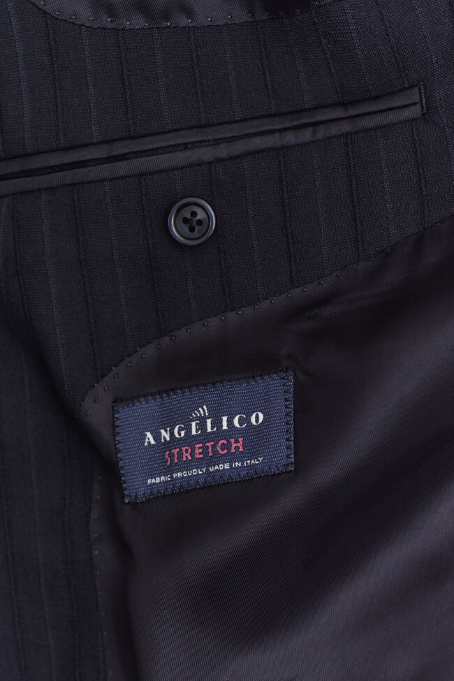 Tonal Pinstripe Suit Jacket