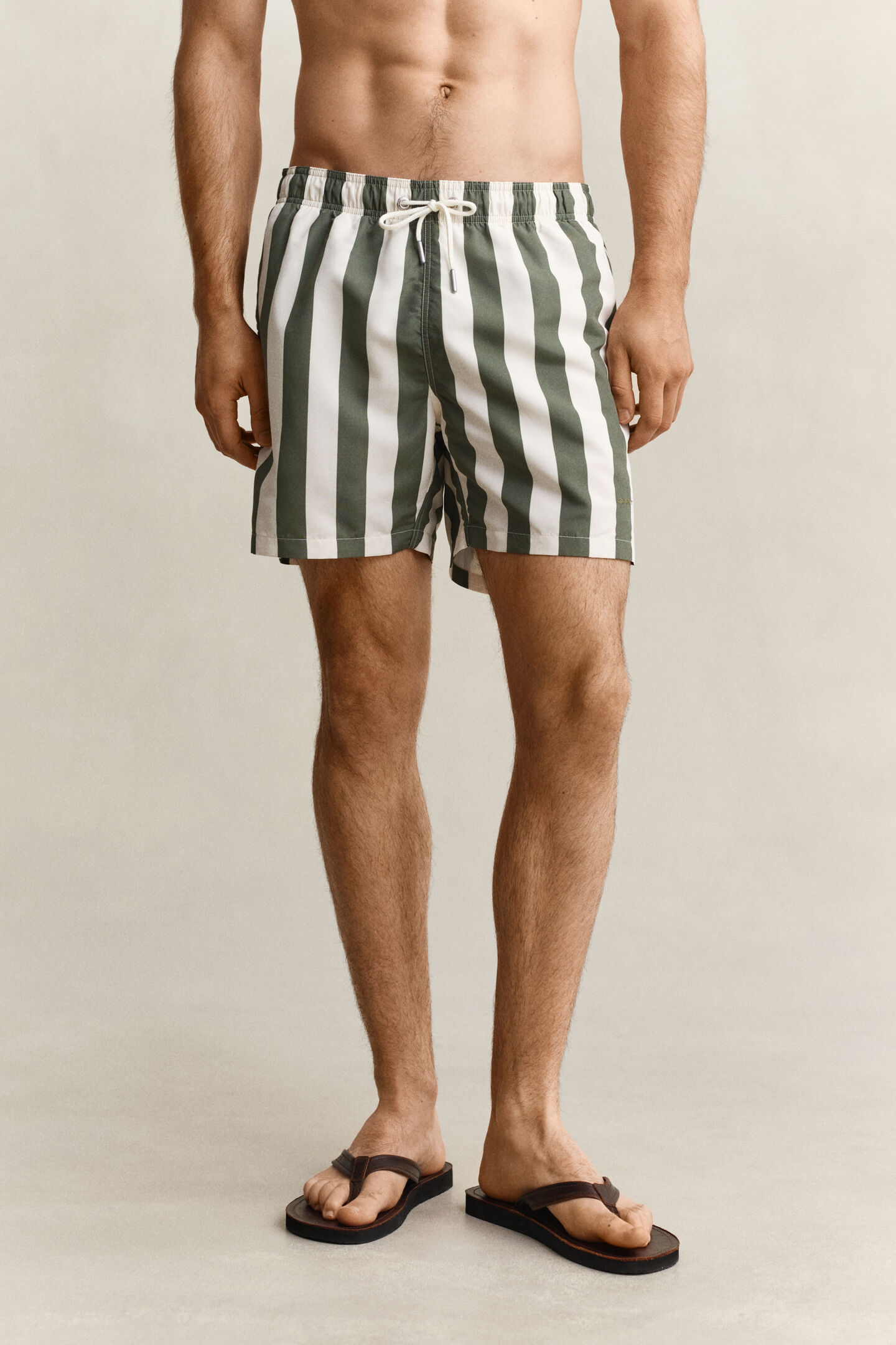 Block Striped Swim Shorts
