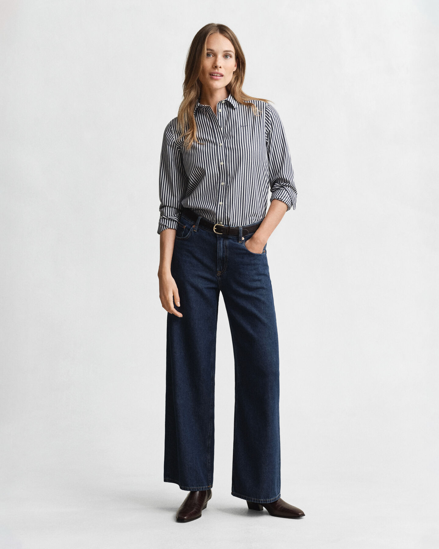 Regular Fit Classic Striped Poplin Shirt