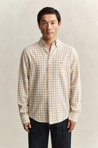 Gingham Linen Blend Shirt