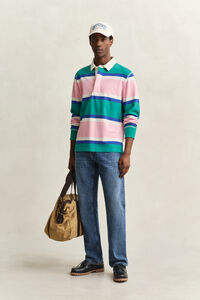 Block Striped Rugger