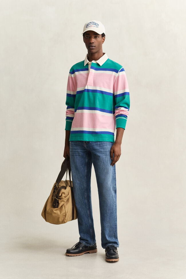 Block Striped Rugger