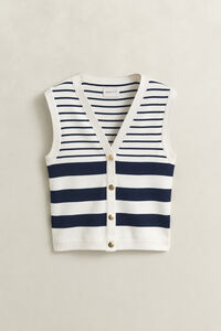 Striped Knit Vest
