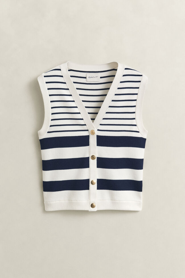 Striped Knit Vest