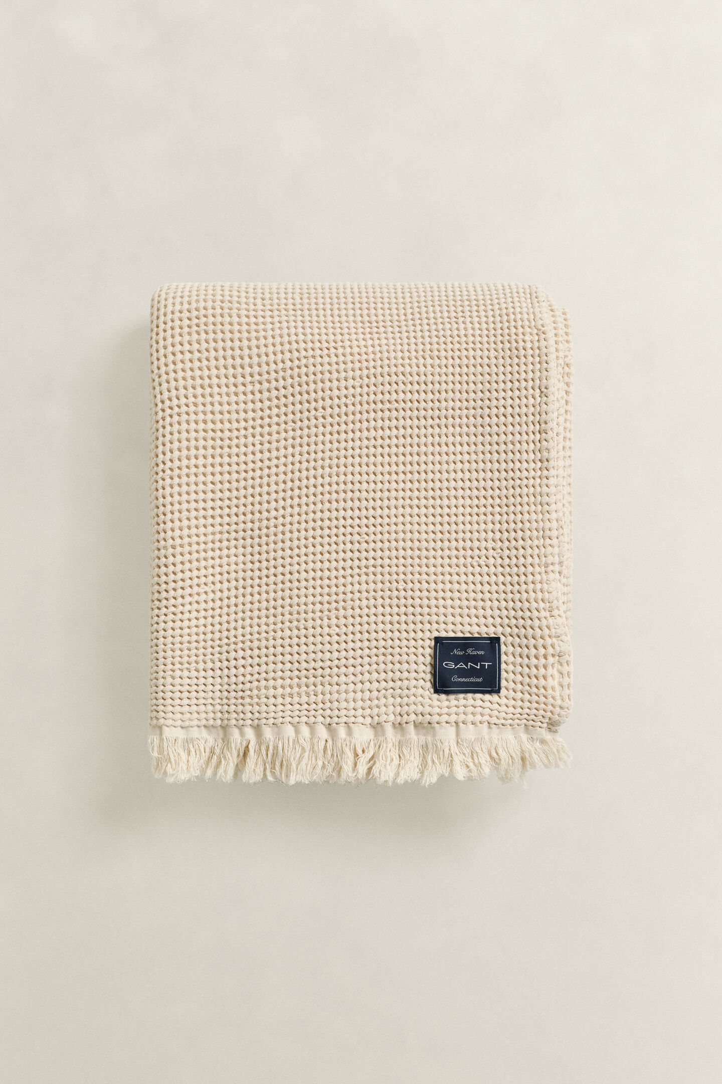 Waffle Textured Cotton Throw