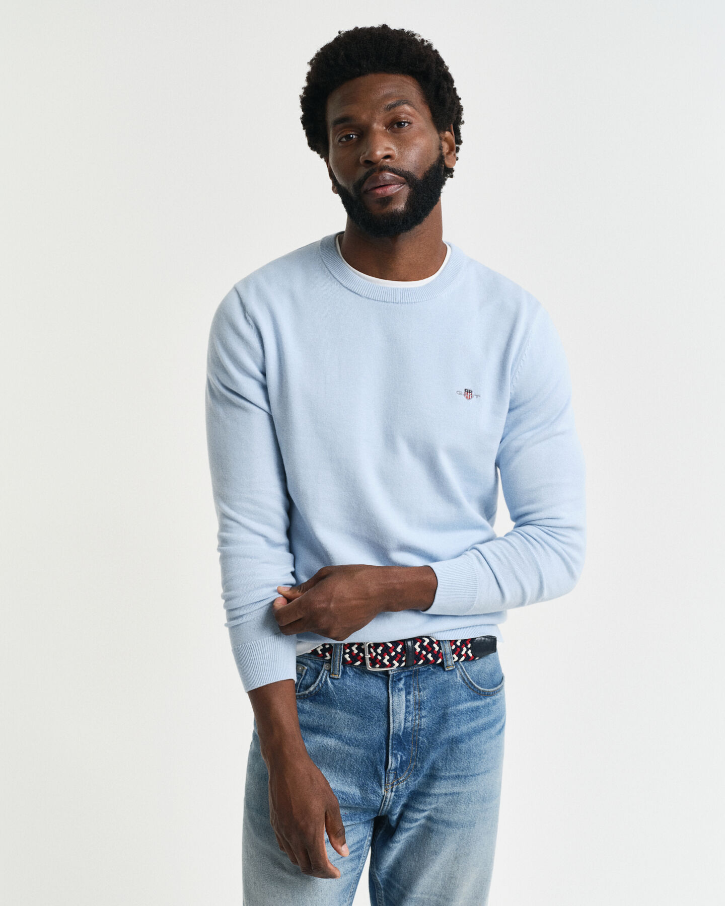 Classic Cotton Crew Neck Sweater