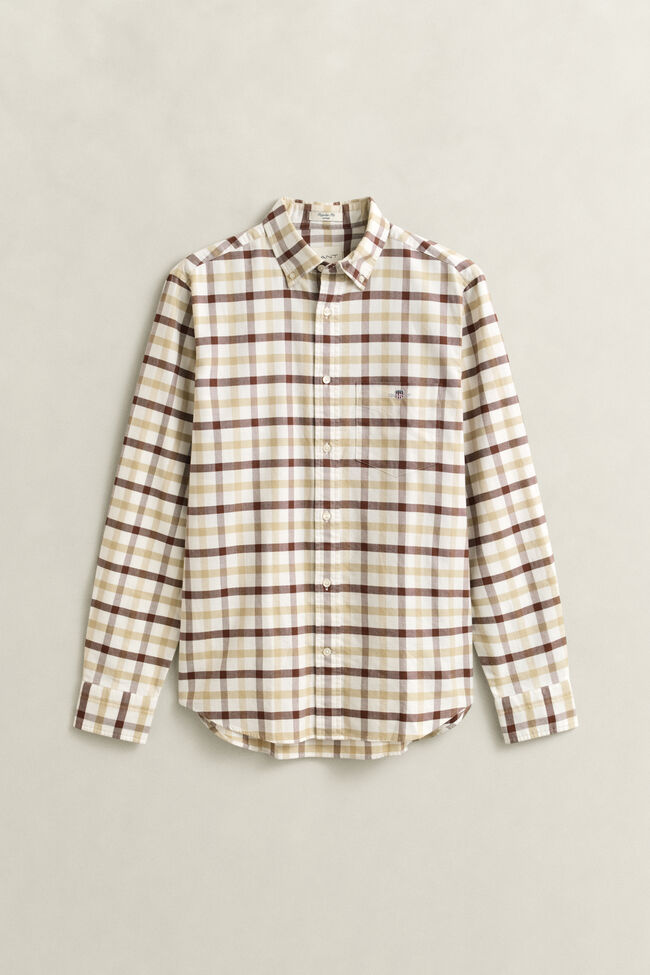 Regular Fit Checked Oxford Shirt