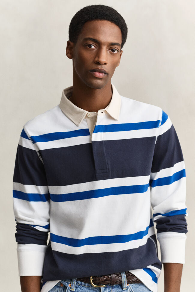 Block Striped Rugger