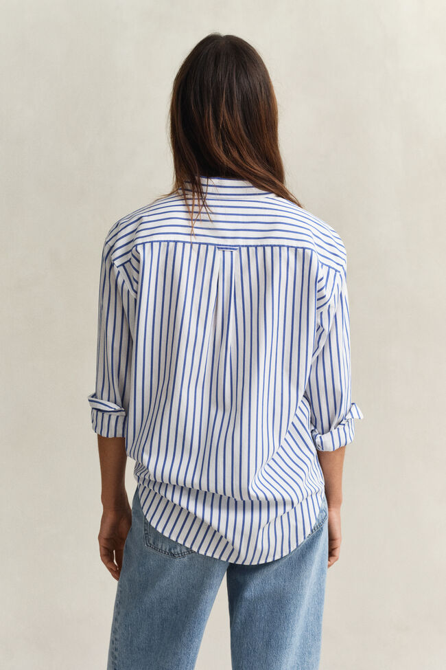 Relaxed Fit Classic Striped Poplin Shirt