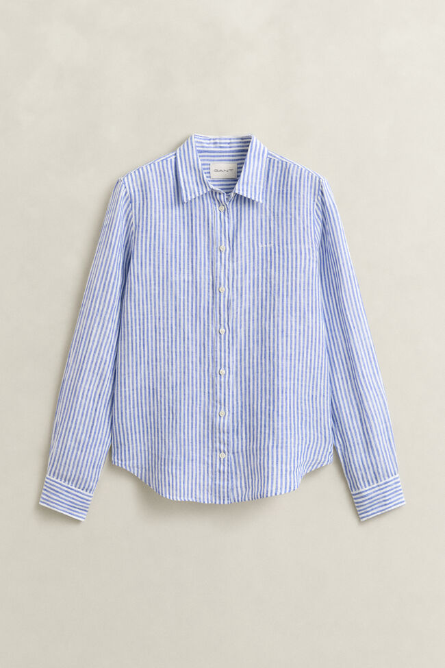 Regular Fit Striped Linen Shirt