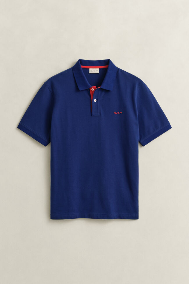 Contrast Piqu&eacute; Polo Shirt