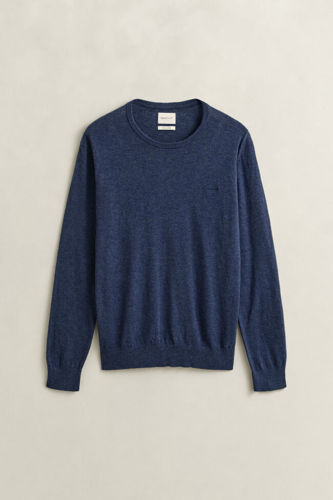 Slub Cotton Blend Sweater