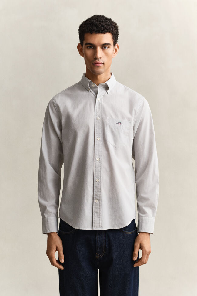 Banker Stripe Classic Poplin Shirt