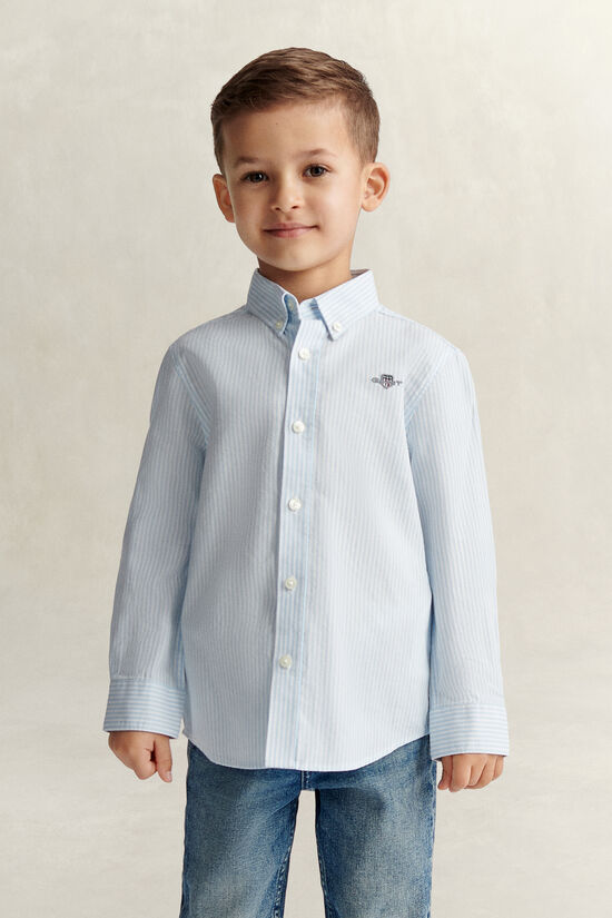 Boys Shield Striped Oxford Shirt