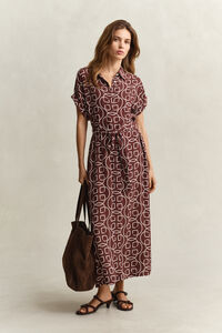 Monogram Cap Sleeve Dress