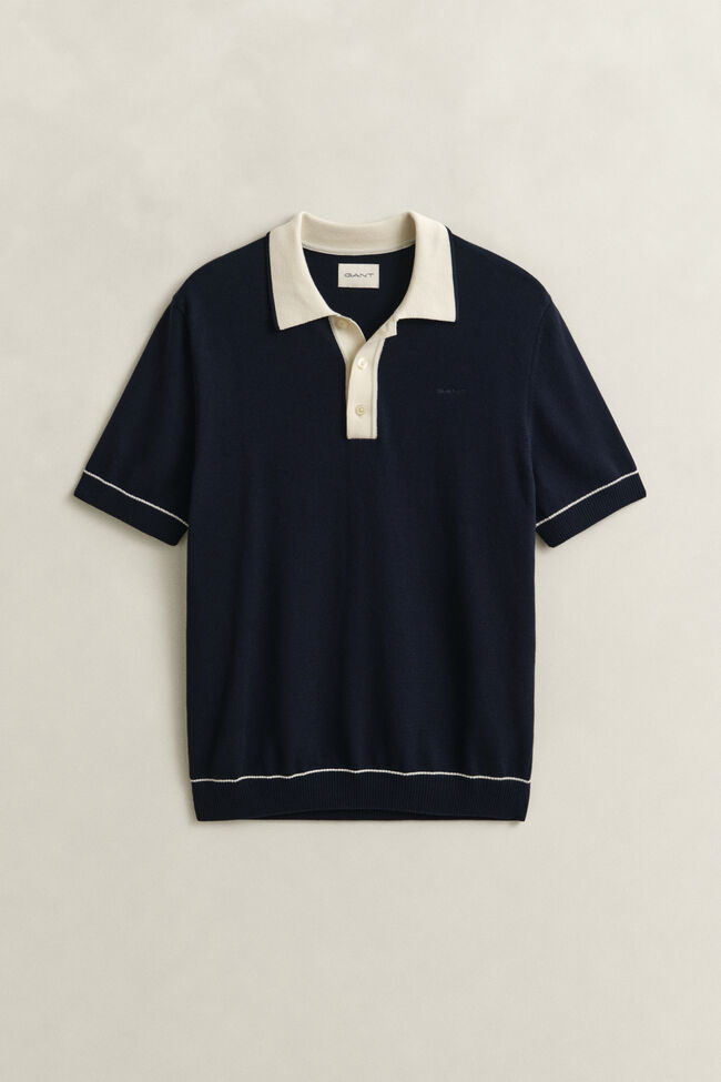 Cotton Modal Polo Sweater
