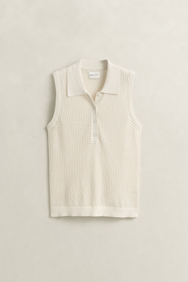 Sleeveless Lace Knit Top