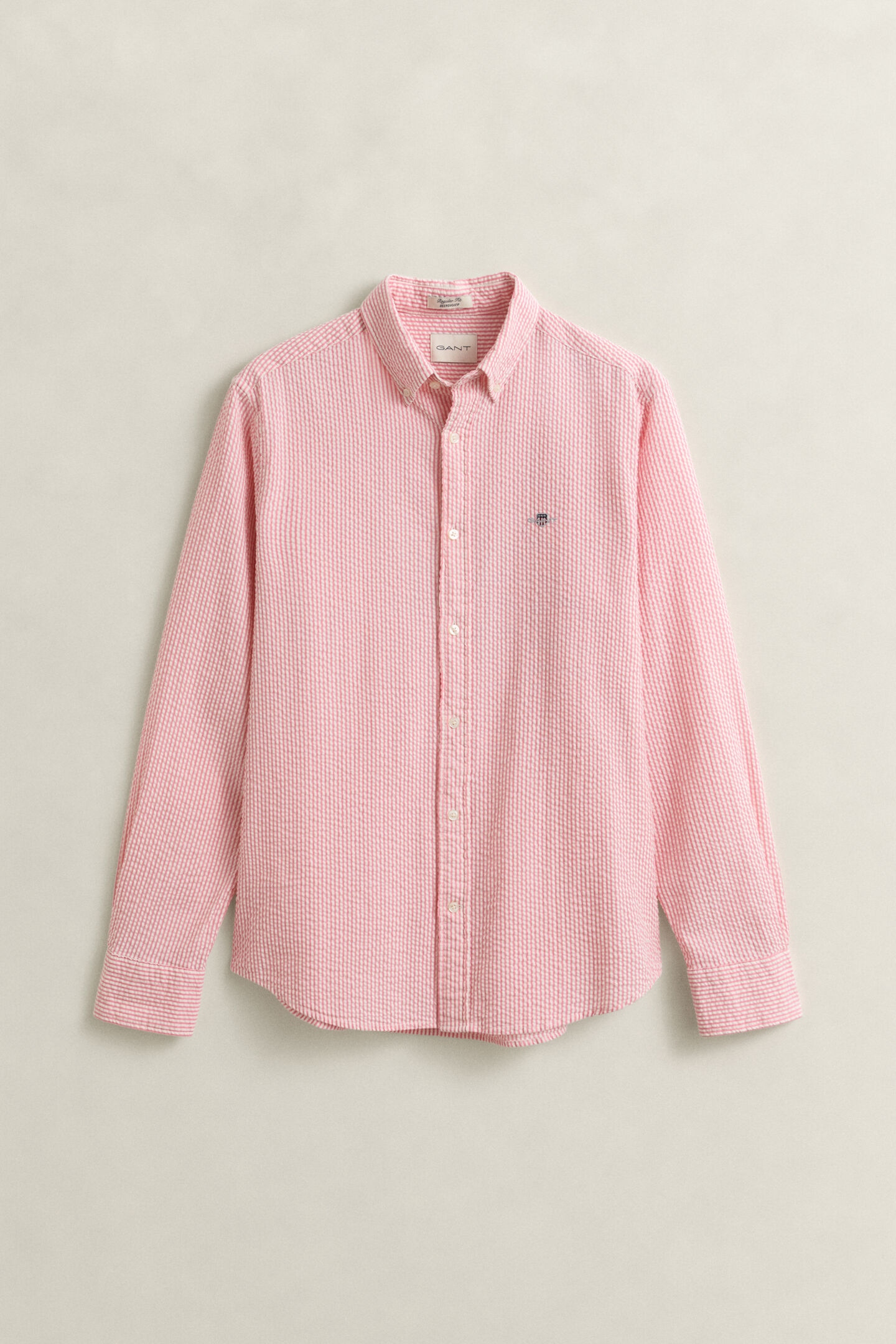 Regular Fit Striped Seersucker Shirt