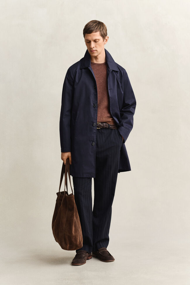 Cotton Blend Car Coat