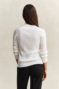 Cable Knit Half-Zip Sweater