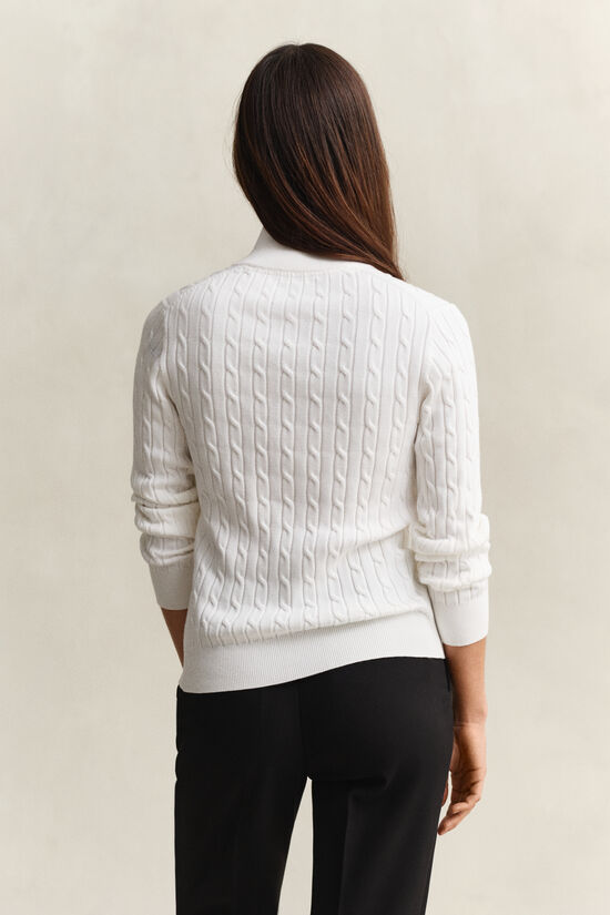 Cable Knit Half-Zip Sweater