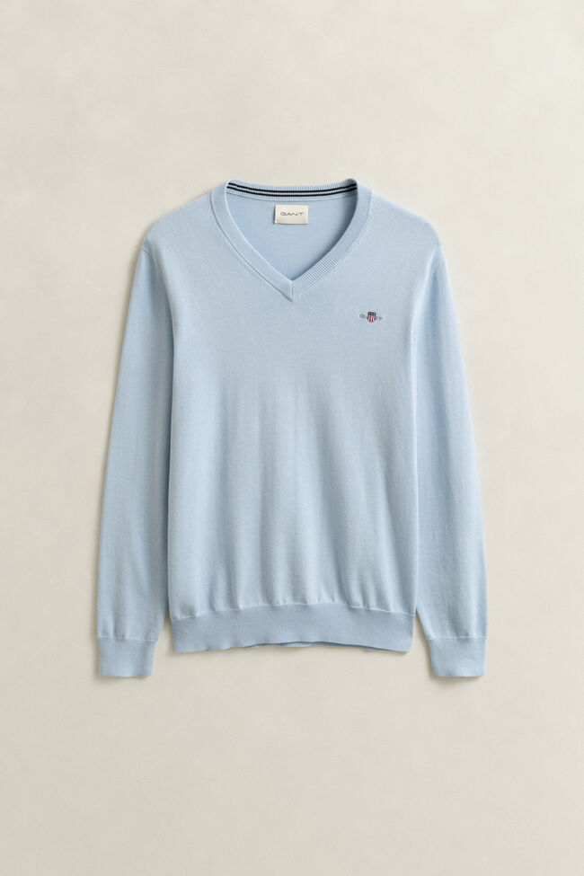 Classic Cotton V-Neck Sweater