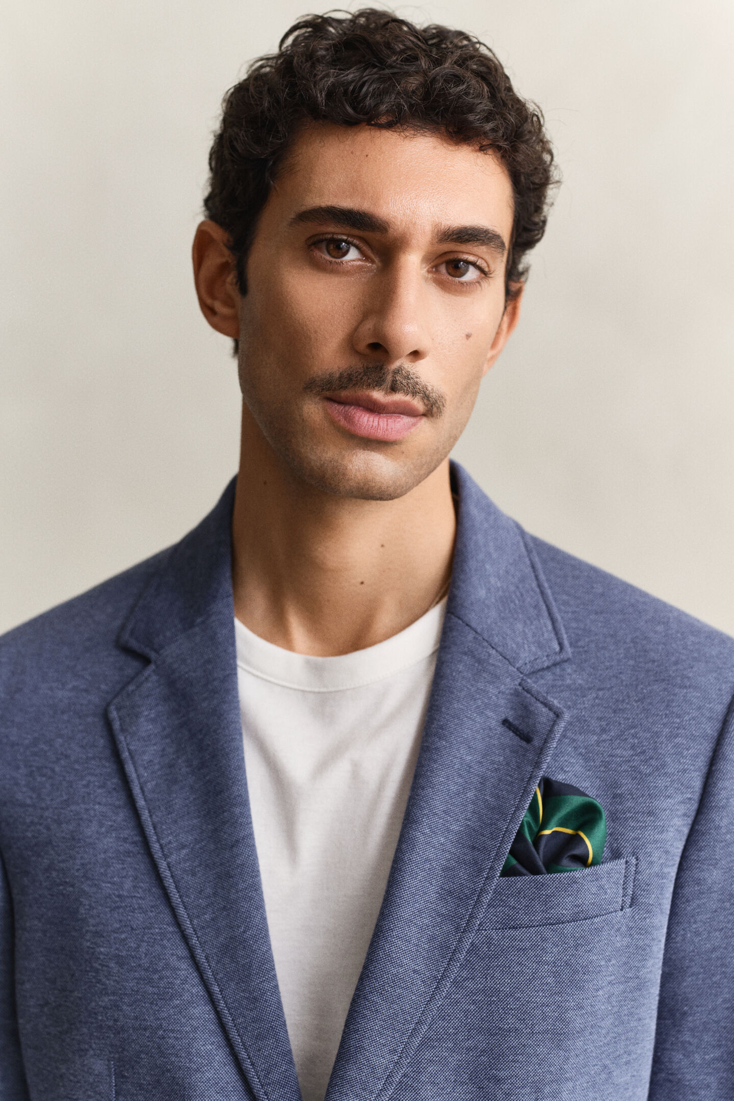 Two-Toned Jersey Piqu&eacute; Blazer