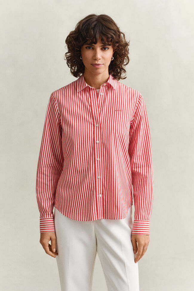 Regular Fit Classic Striped Poplin Shirt