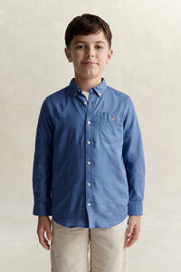Teen Boys Linen Blend Shirt