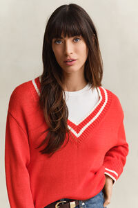 Cotton V-Neck Sweater