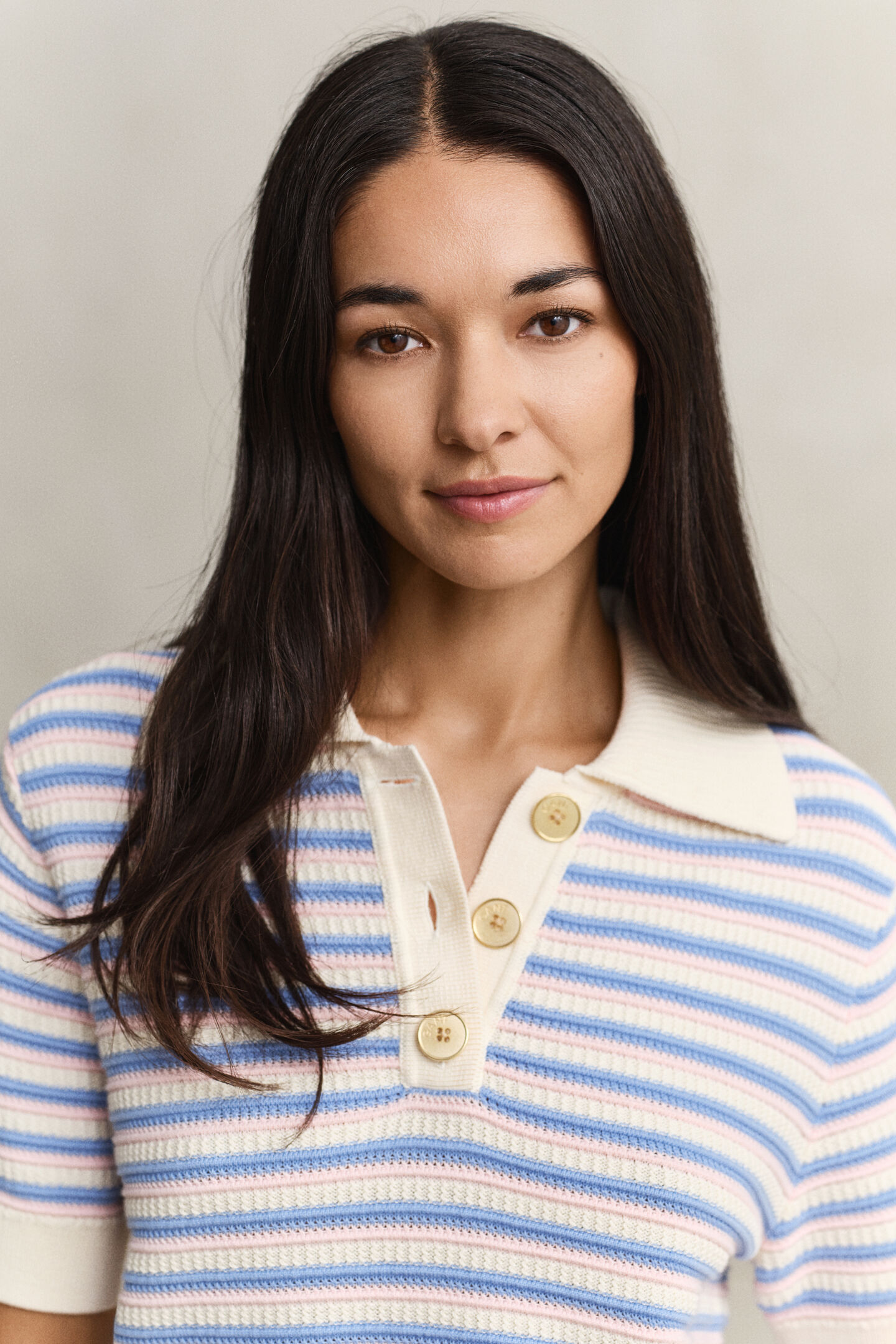 Multistriped Textured Top