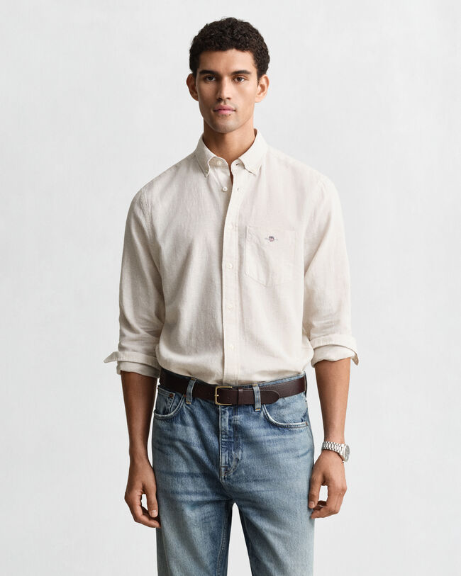 Regular Fit Cotton Linen Shirt