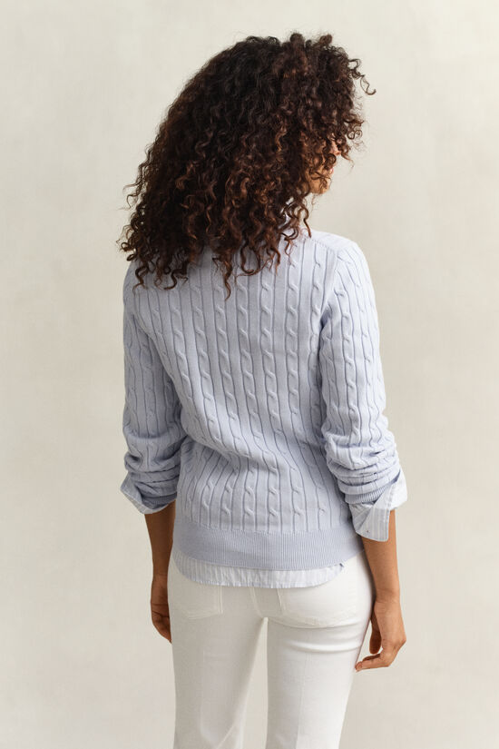 Cable Knit Crew Neck Sweater