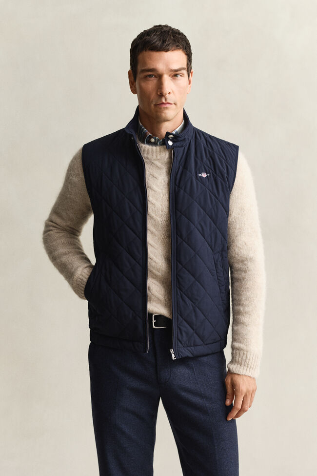 Quilted Windcheater Vest