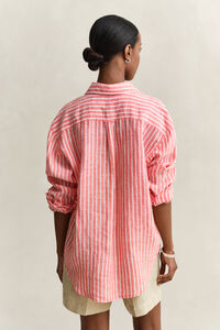 Relaxed Fit Striped Linen Shirt