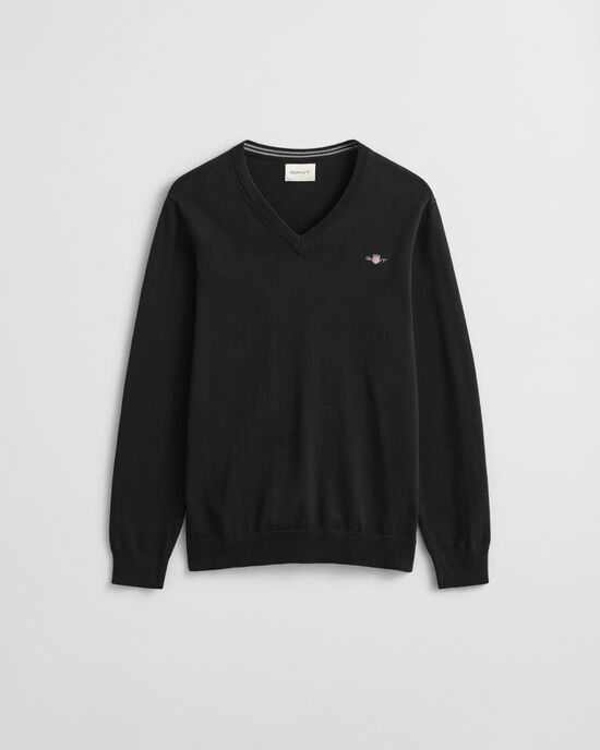 Classic Cotton V-Neck Sweater