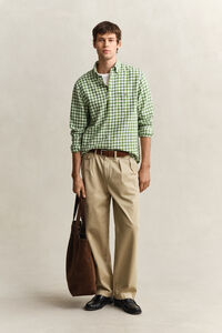 Gingham Linen Blend Shirt