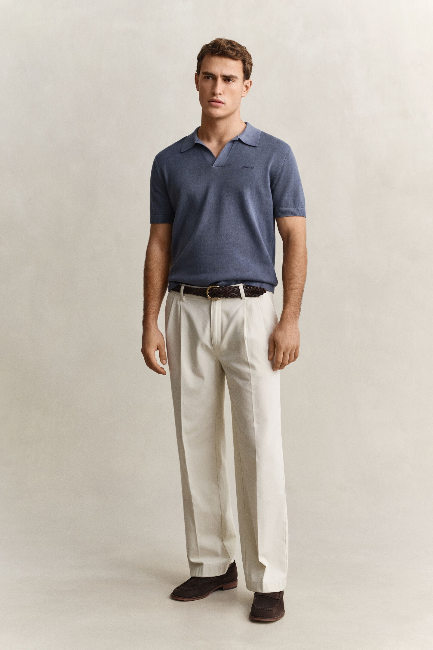 Sunfaded Polo Sweater