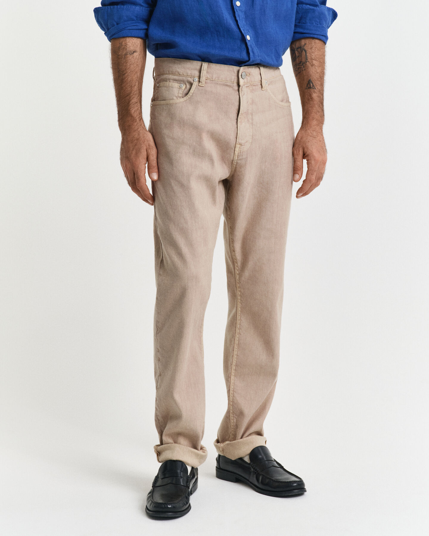 Regular Fit Cotton Linen Jeans