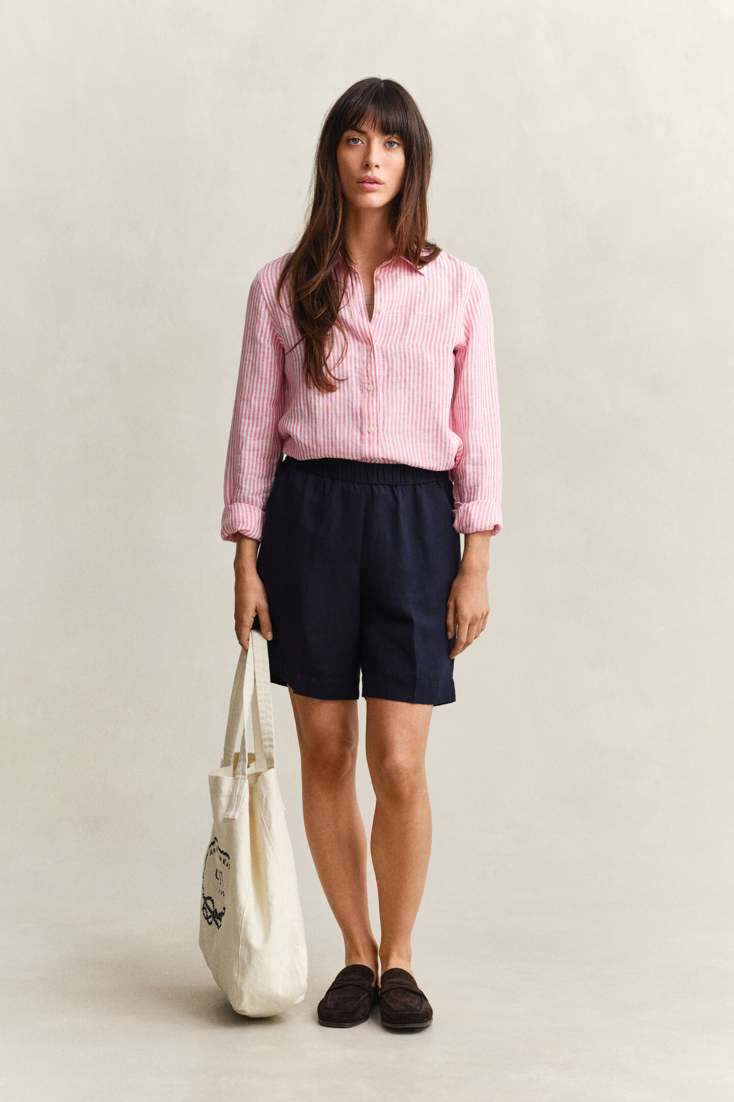 Regular Fit Striped Linen Shirt