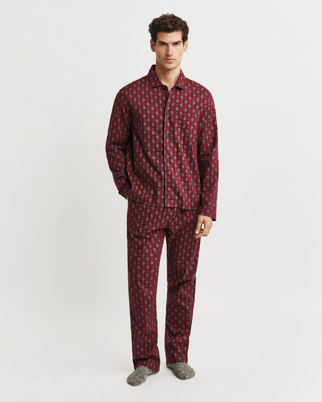 Paisley Print Pajama Set Gift Box