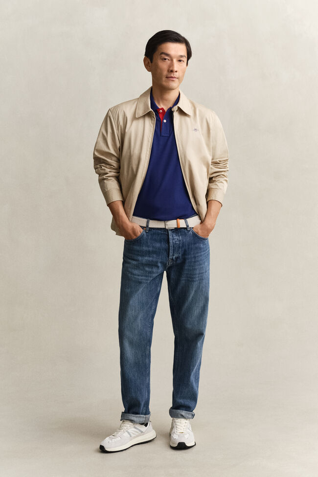 Contrast Piqu&eacute; Polo Shirt