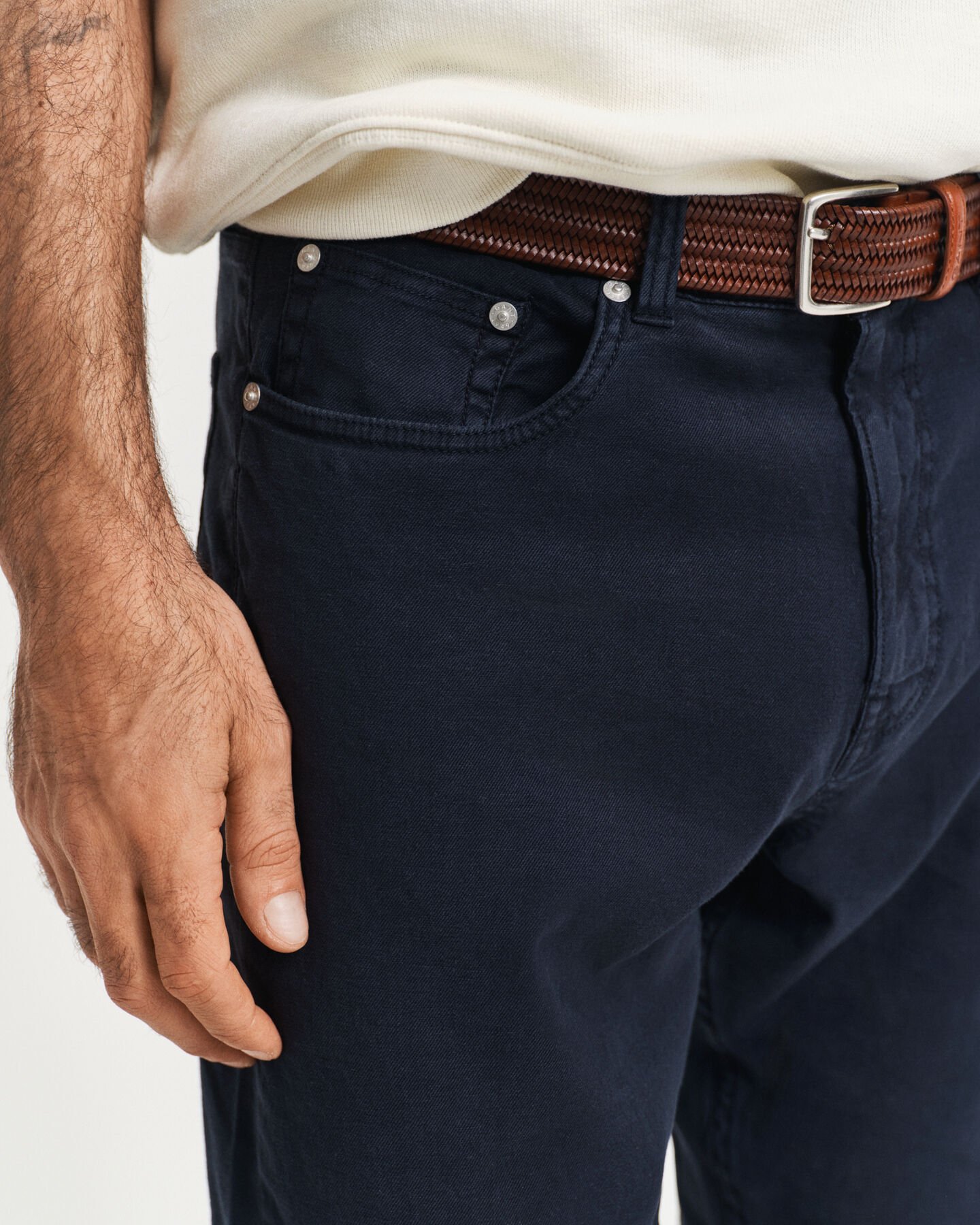 Regular Fit Cotton Linen Jeans