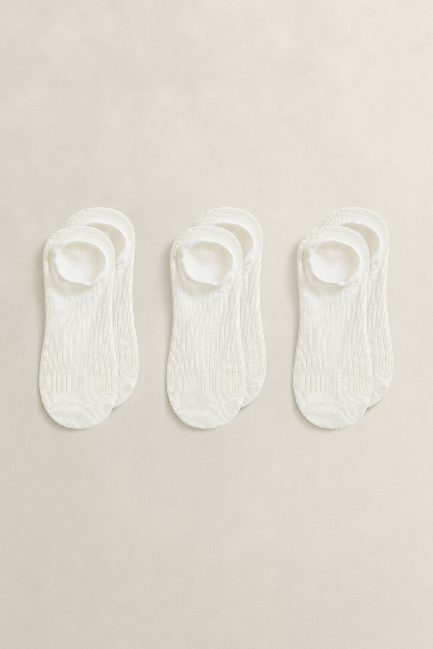 3-Pack Ribbed Low-Cut Socks