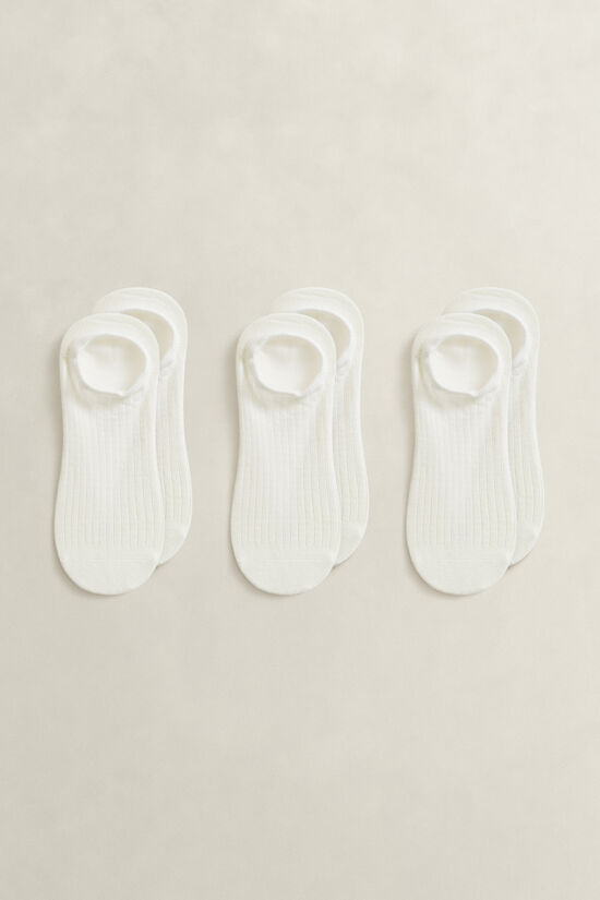3-Pack Ribbed Low-Cut Socks